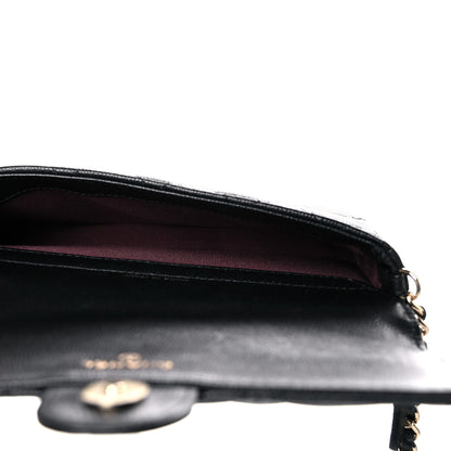 Chanel Caviar Quilted Flap Phone Holder With Chain Black 5 of 12