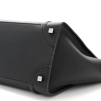 Celine Drummed Calfskin Mini Luggage Black 11 of 14