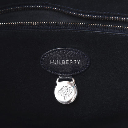 Mulberry Shiny Goatskin Bayswater Tote Midnight 8 of 11