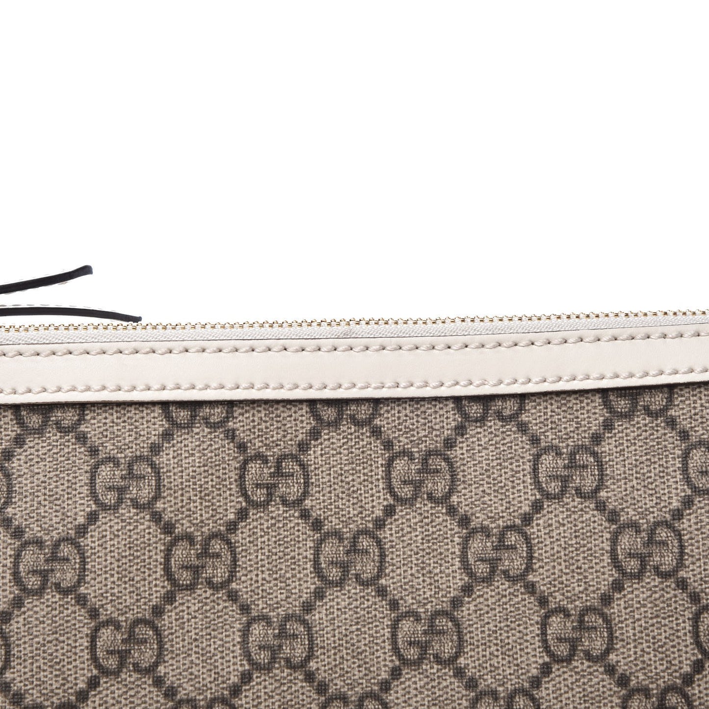 Soft GG Supreme Monogram Pouch White