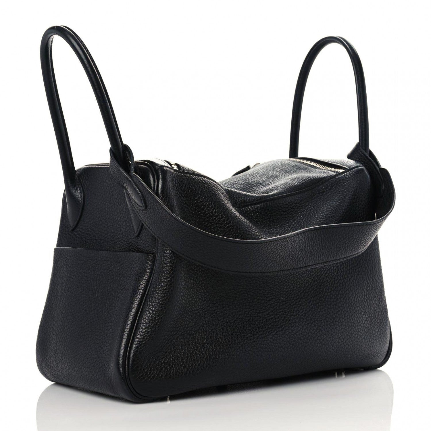 Hermes Taurillon Clemence Lindy 34 Black 3 of 12