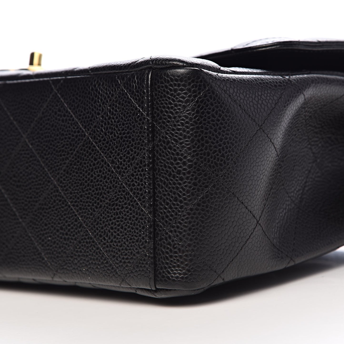 Caviar Quilted Maxi Double Flap Black