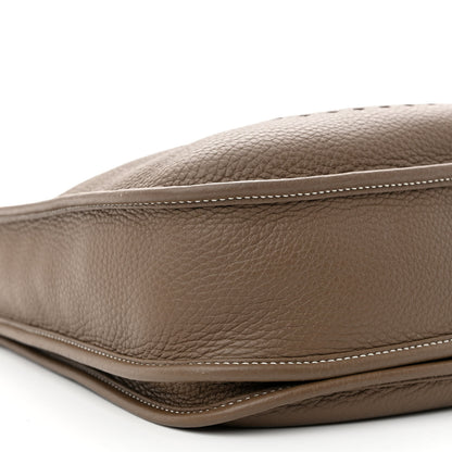 Hermes Taurillon Clemence Evelyne III PM Etoupe 9 of 10