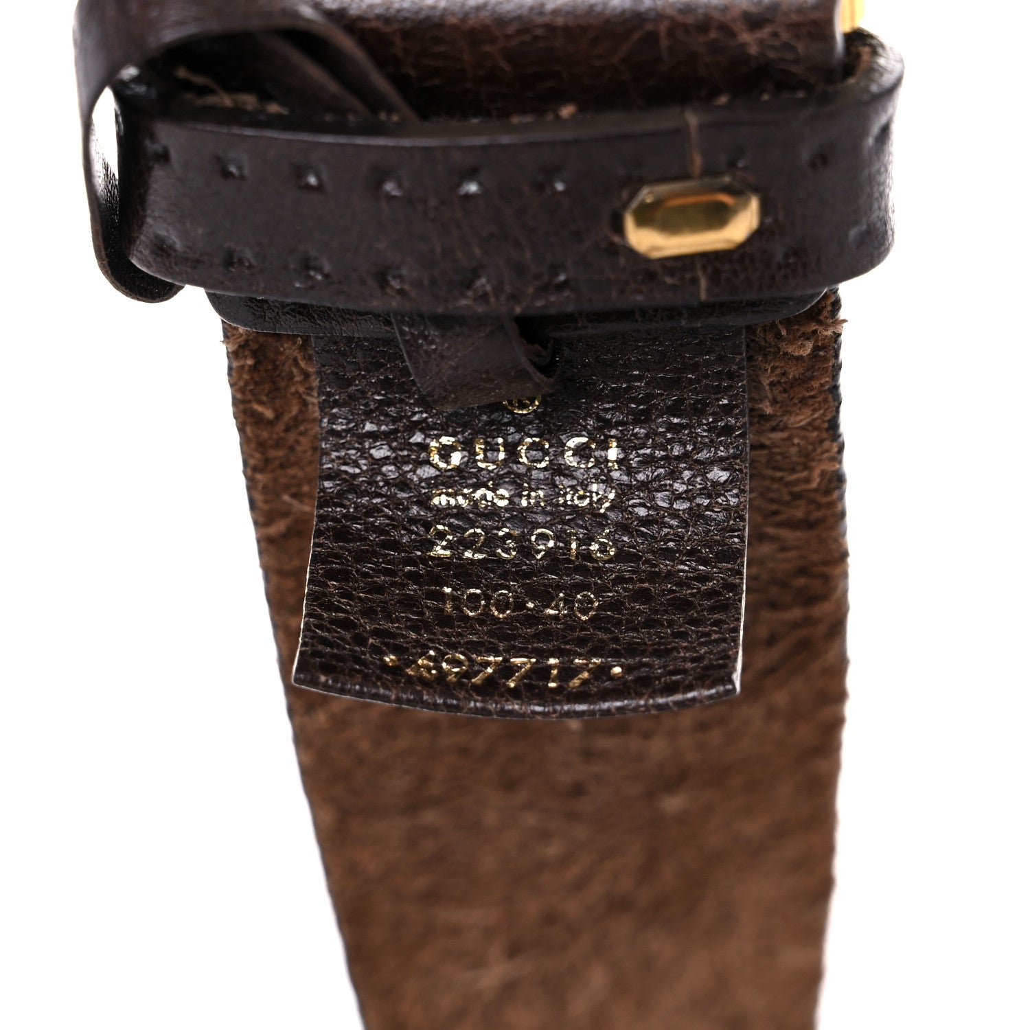 Gucci Faded Calfskin Double G Belt 100 40 Brown 3 of 9