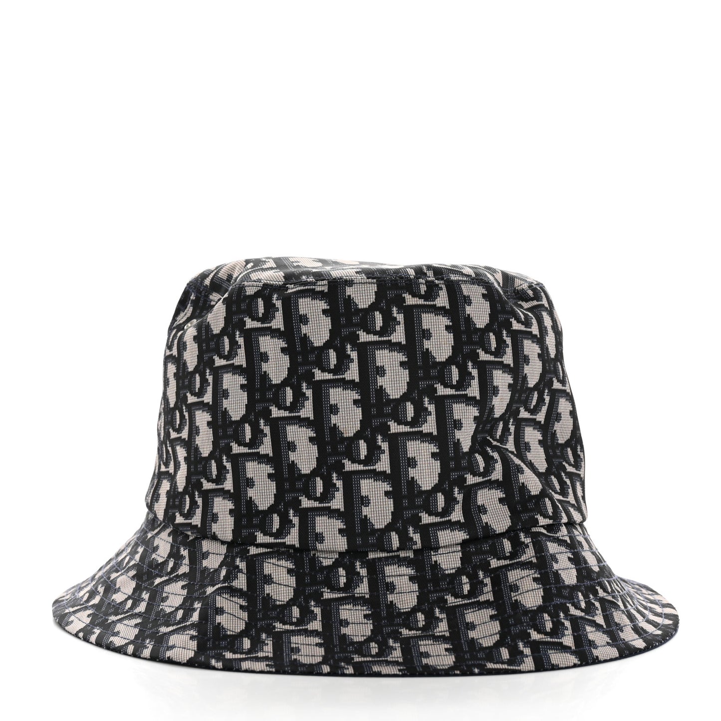 Oblique Jacquard Bucket Hat Blue