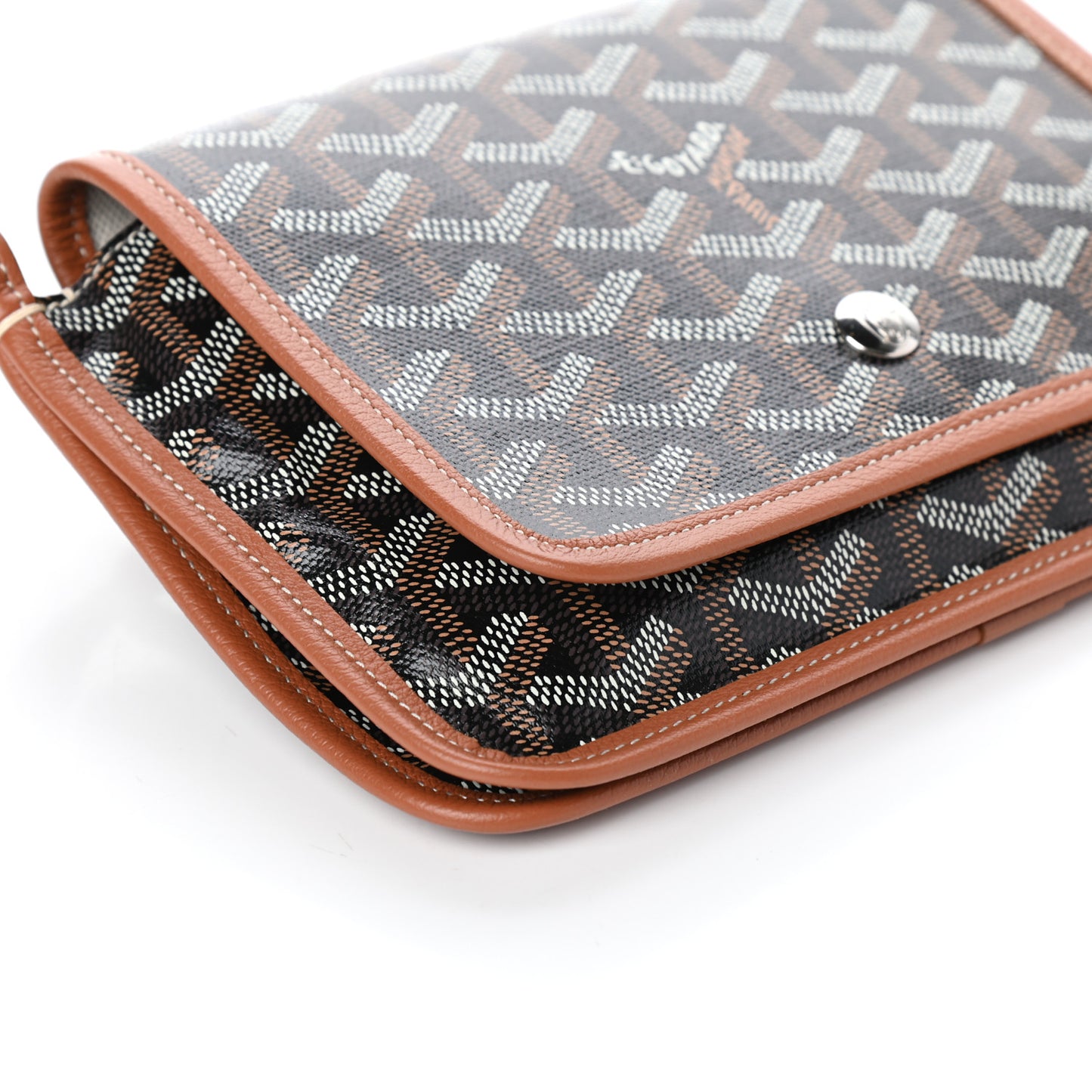Goyardine Plumet Wallet Clutch Black Gold