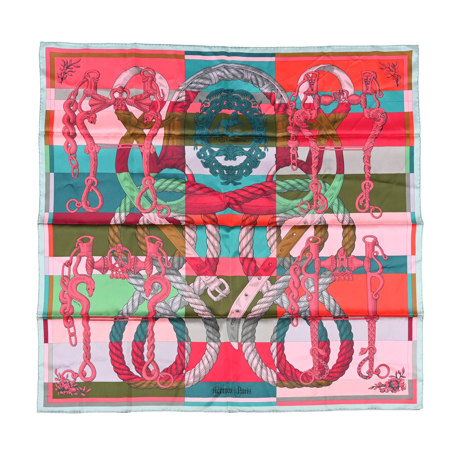 Hermes Silk Della Cavalleria Finesse Scarf 90 1 of 6