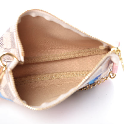 Louis Vuitton Damier Azur 2018 Christmas Animation Mini Pochette Accessories 5 of 9