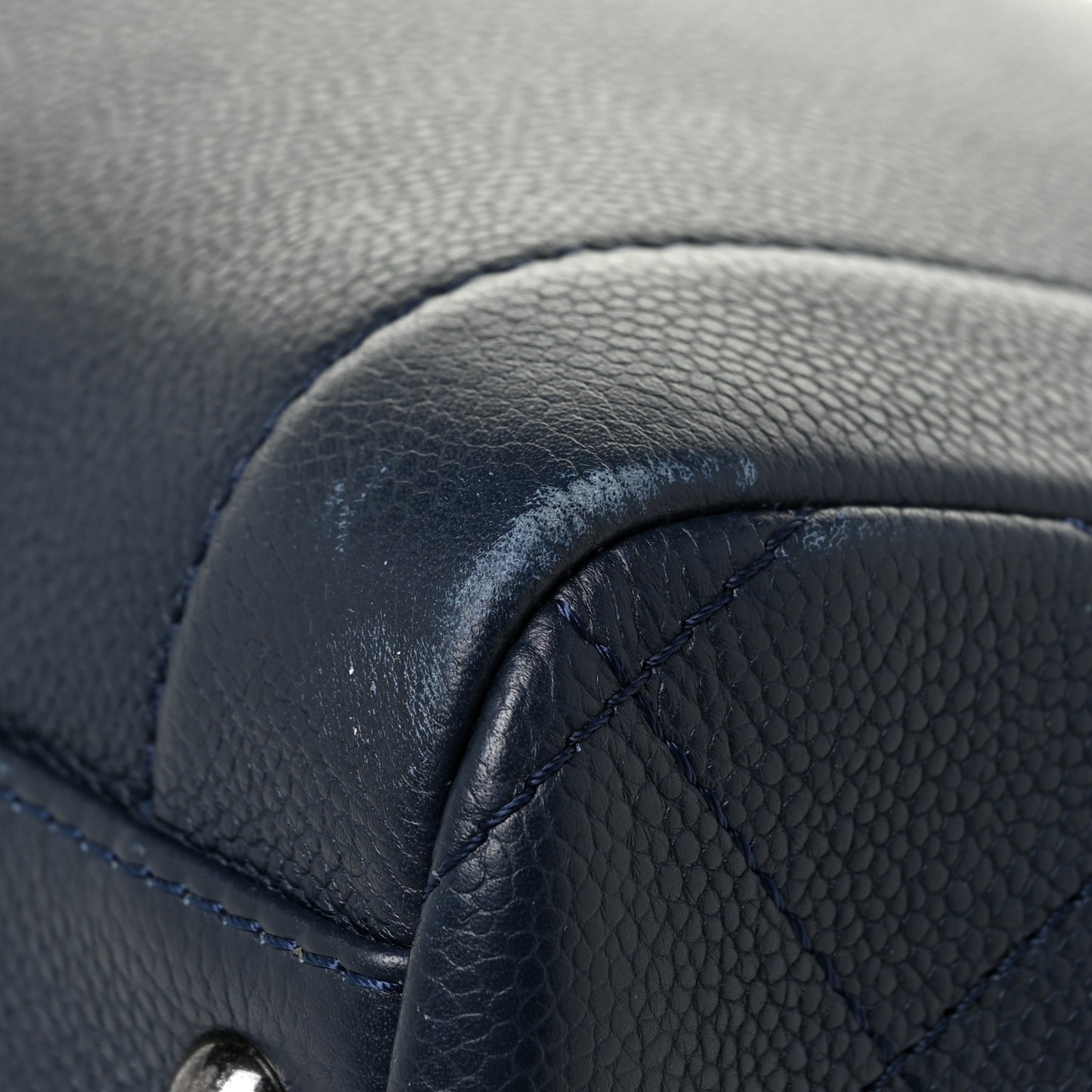 Caviar Large Shopping Tote Navy