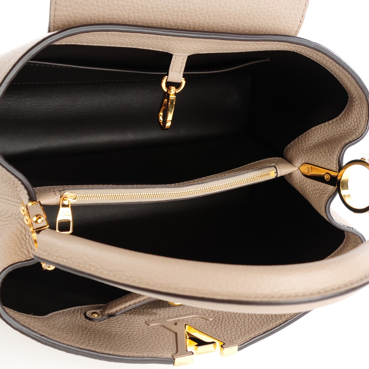 Louis Vuitton Taurillon Capucines MM Galet 5 of 8