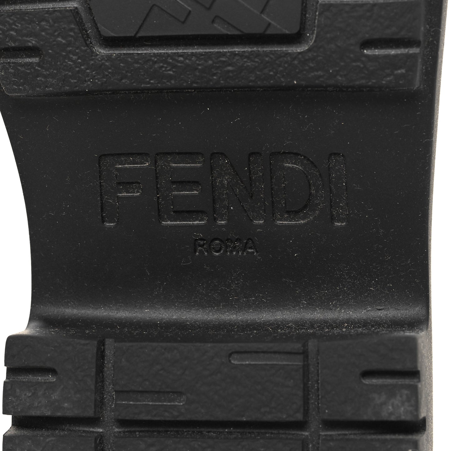 Vitello Abrasivato Fendigraphy 50mm Loafers 37 Black