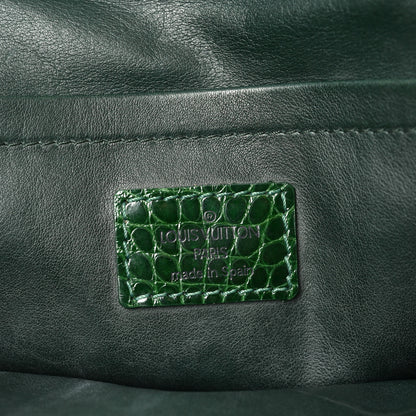 Louis Vuitton Monogram Velours Alligator Gracie MM Green 6 of 9