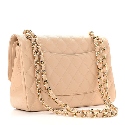 Chanel Caviar Quilted Jumbo Double Flap Beige Clair 3 of 11