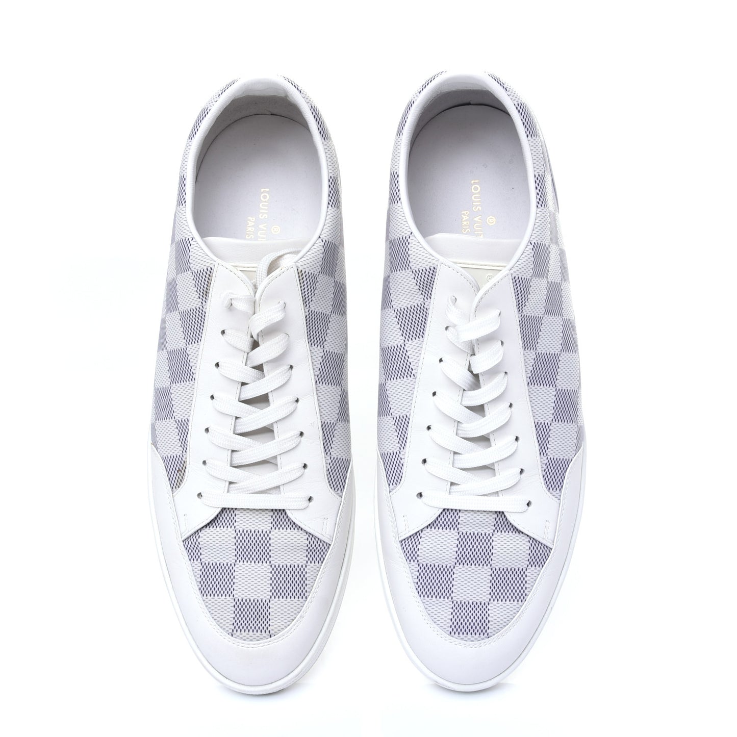 Damier Azur Mens Sneakers 8.5 White