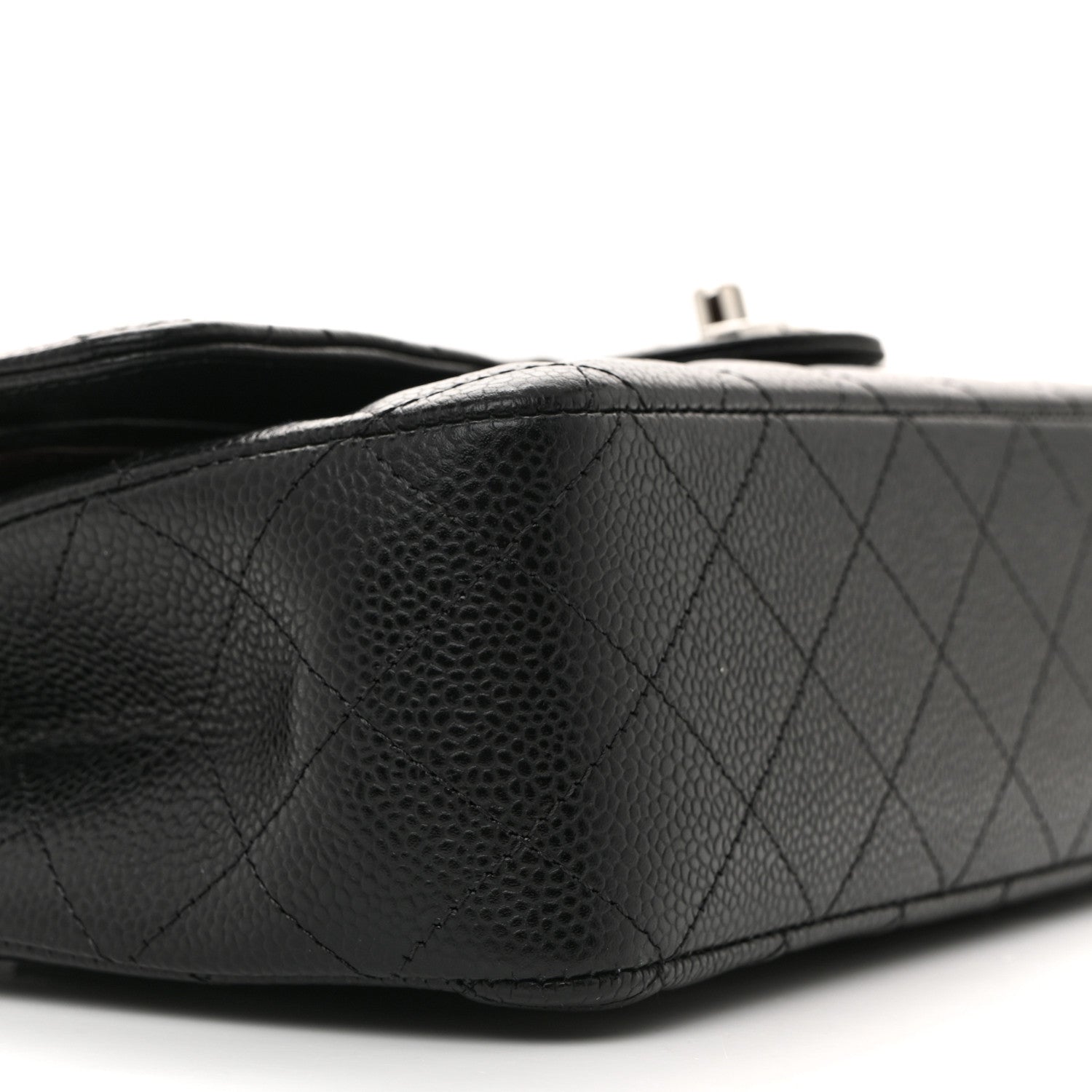 Chanel Caviar Quilted Medium Double Flap Black 9 of 10