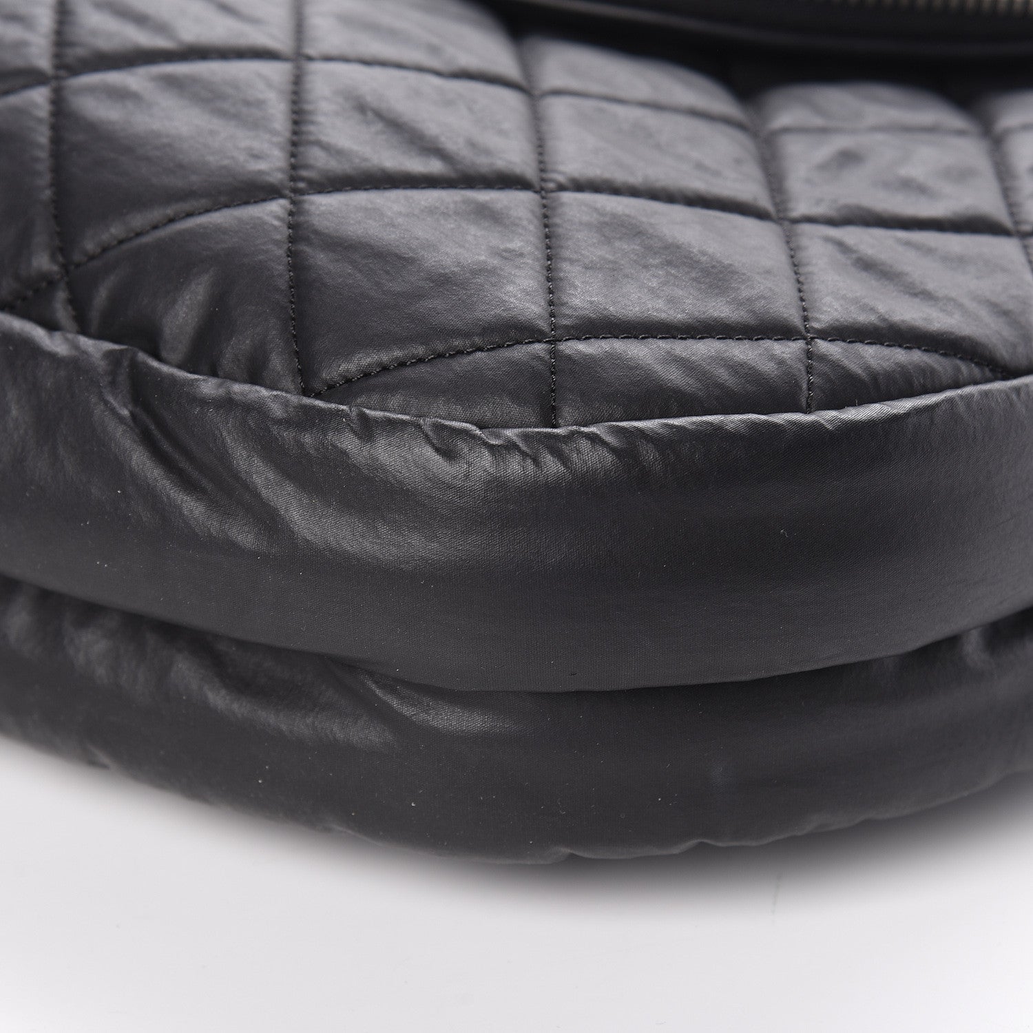 Chanel Nylon Quilted Coco Cocoon Messenger Black 11 of 12