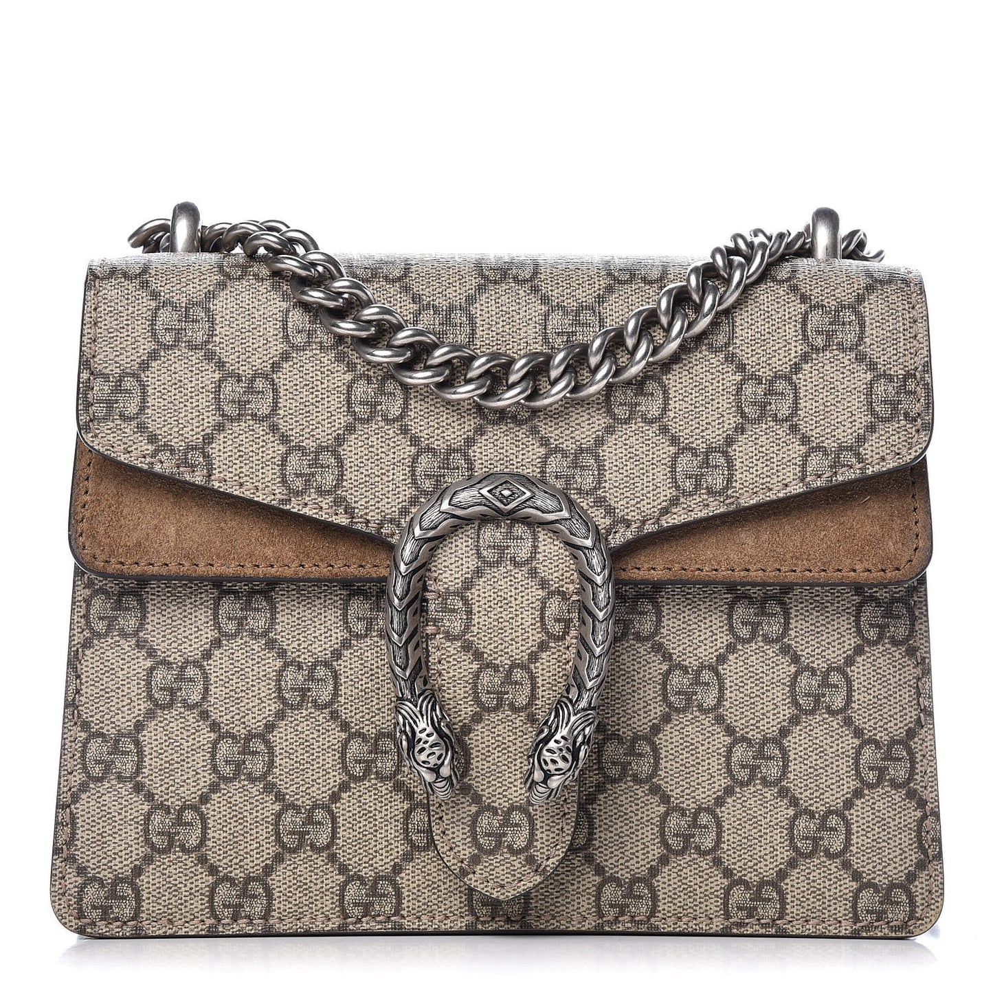 GG Supreme Monogram Mini Dionysus Shoulder Bag Taupe