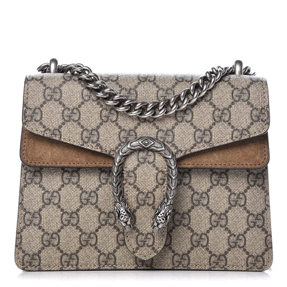 Gucci GG Supreme Monogram Mini Dionysus Shoulder Bag Taupe 1 of 11