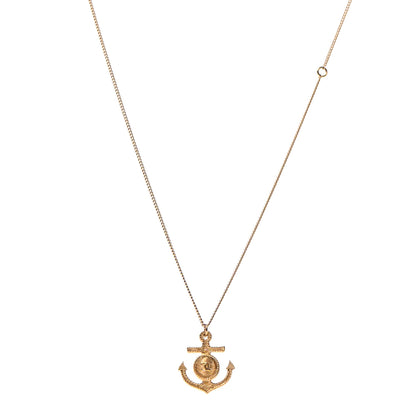 Chanel Anchor CC Pendant Necklace Gold 1 of 4
