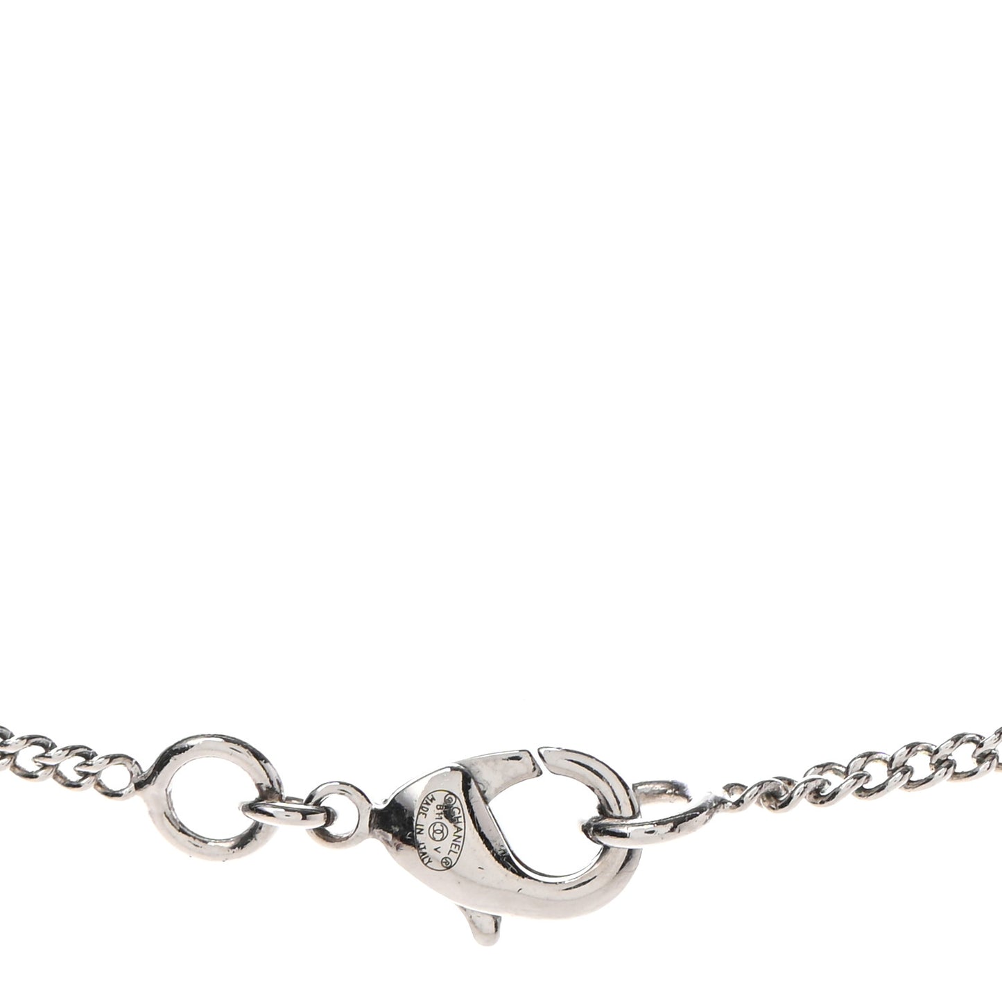 Crystal Timeless CC Necklace Silver
