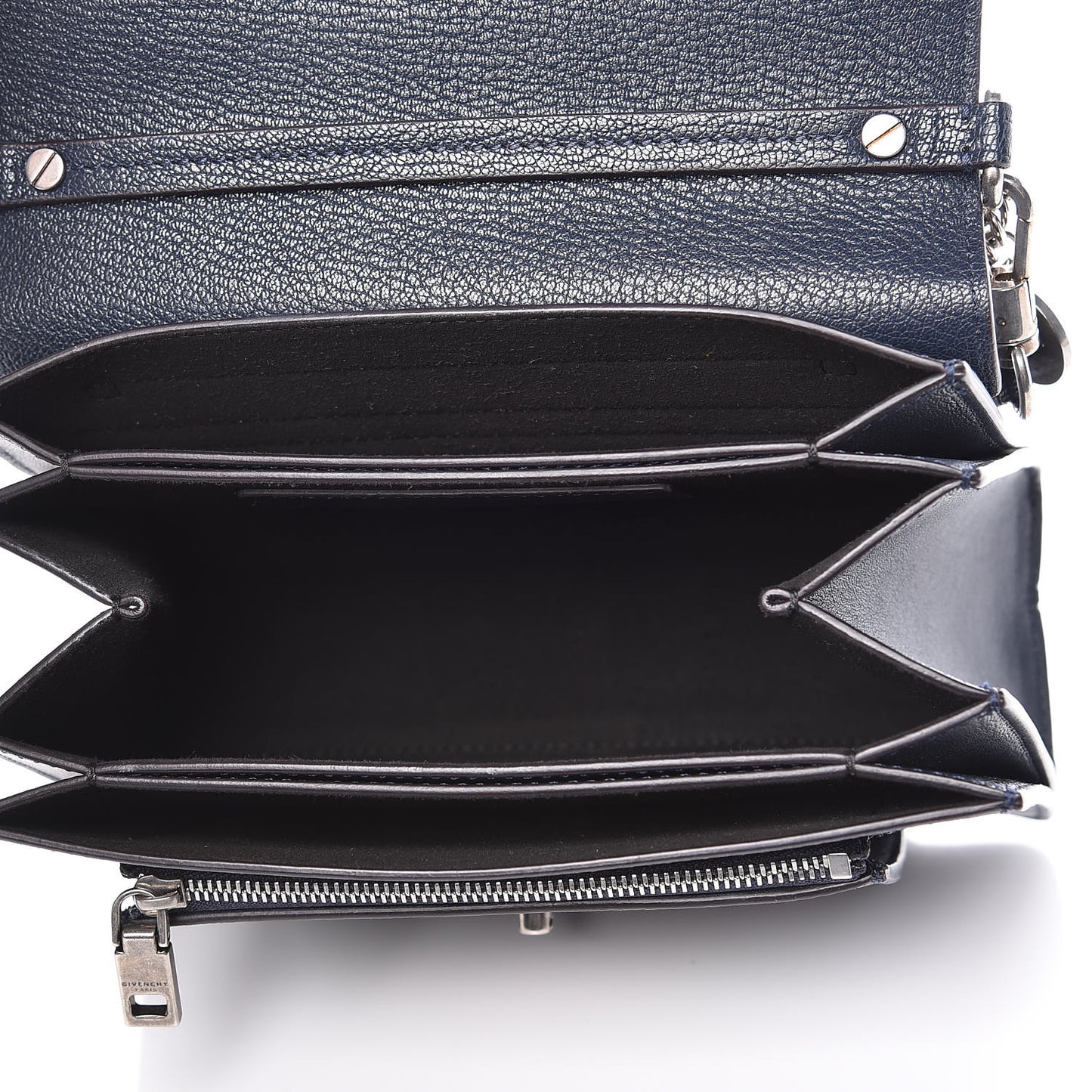 Goatskin Small GV3 Shoulder Bag Dark Blue