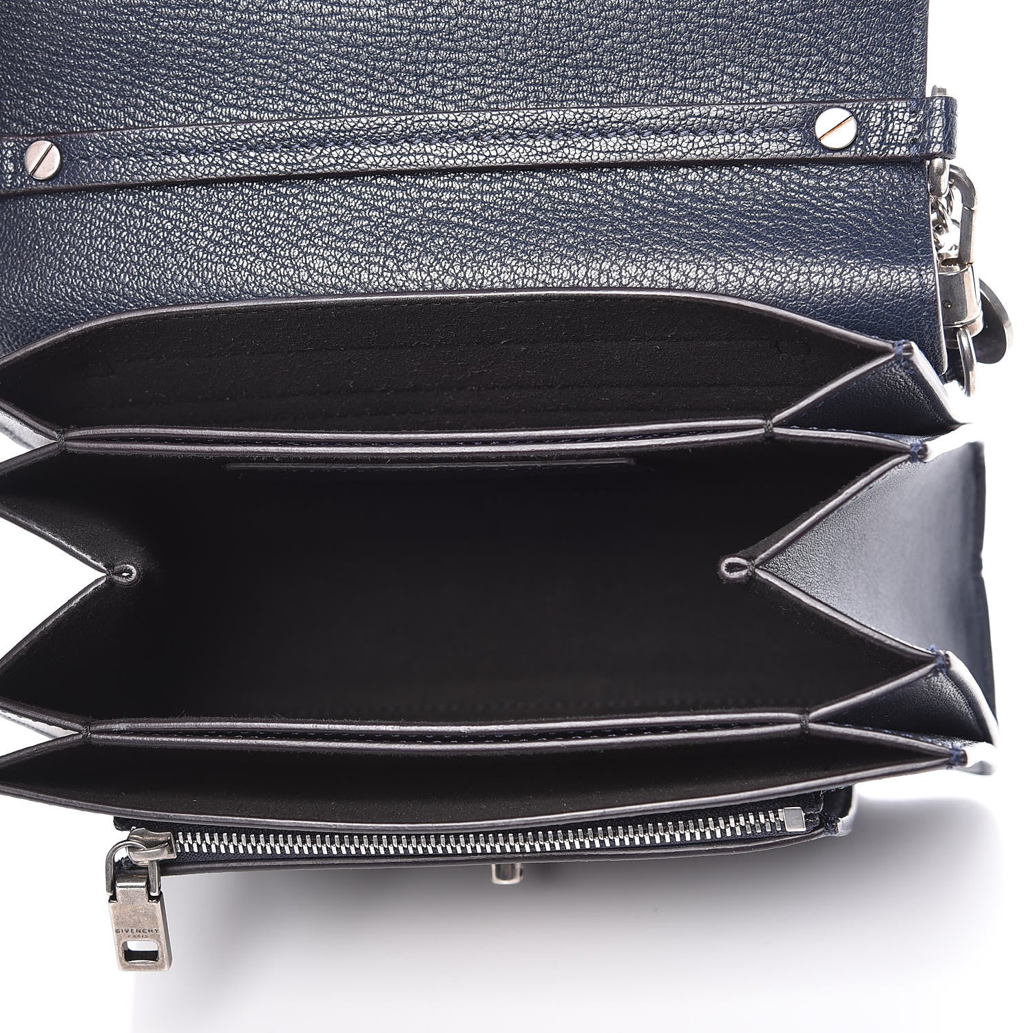 Givenchy Goatskin Small GV3 Shoulder Bag Dark Blue 7 of 9