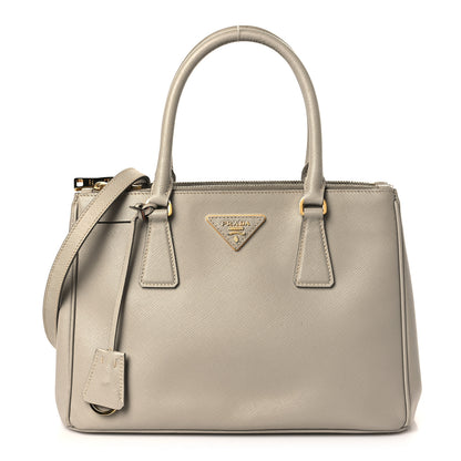 Prada Saffiano Small Galleria Double Zip Tote Pomice 1 of 12