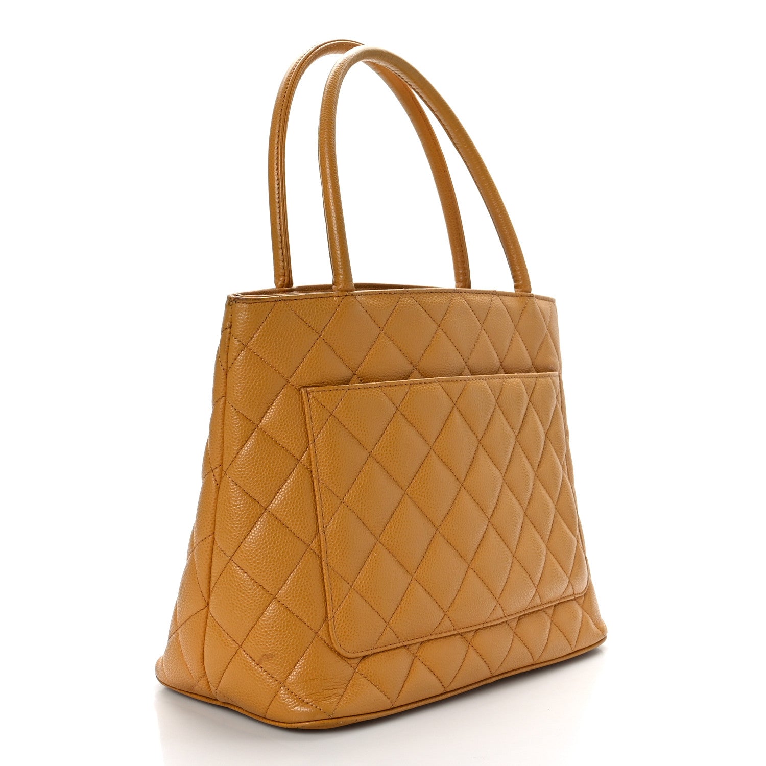 Chanel Caviar Quilted Medallion Tote Beige 2 of 13