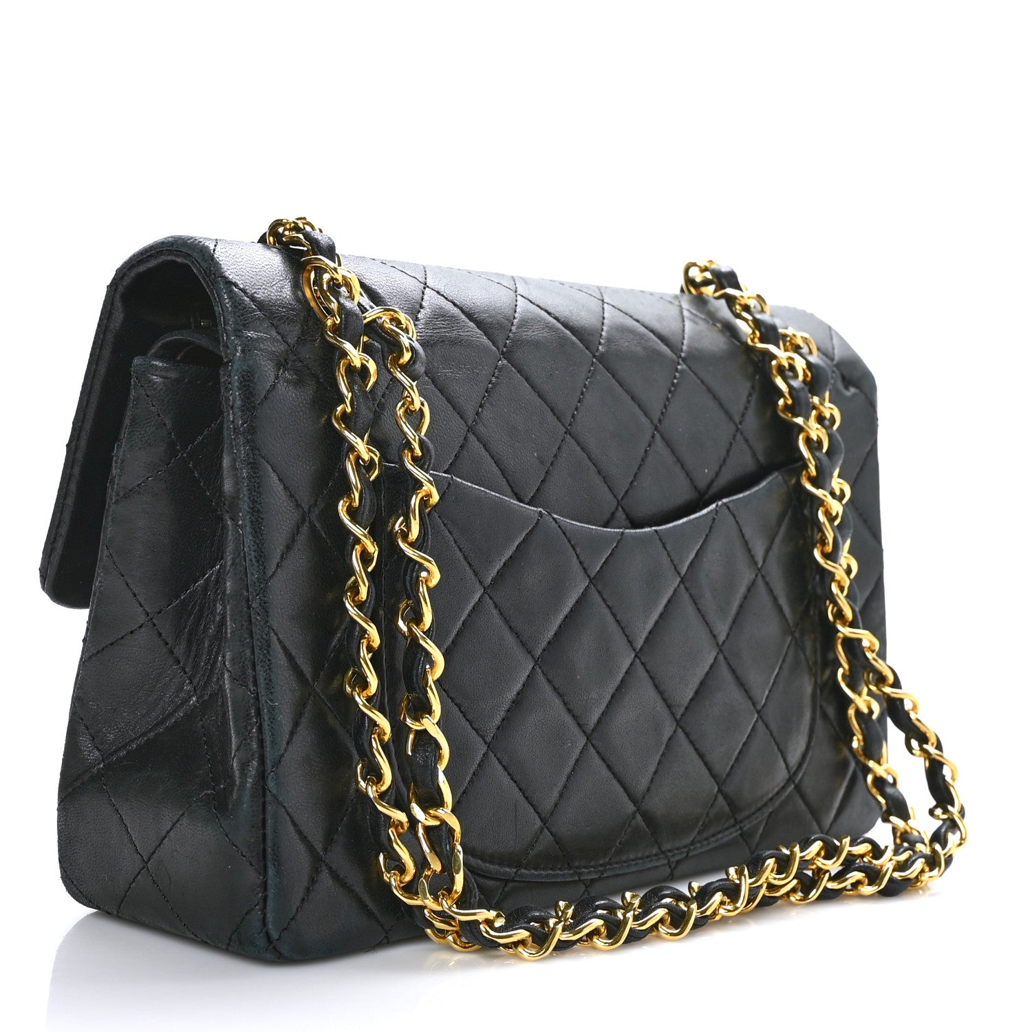 Chanel Lambskin Quilted Small Double Flap Black 3 of 10