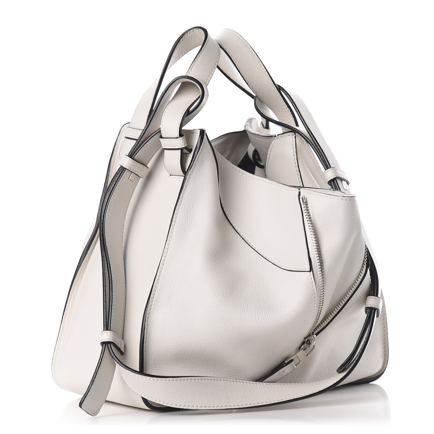 Loewe Calfskin Medium Hammock Shoulder Bag Soft White 3 of 10
