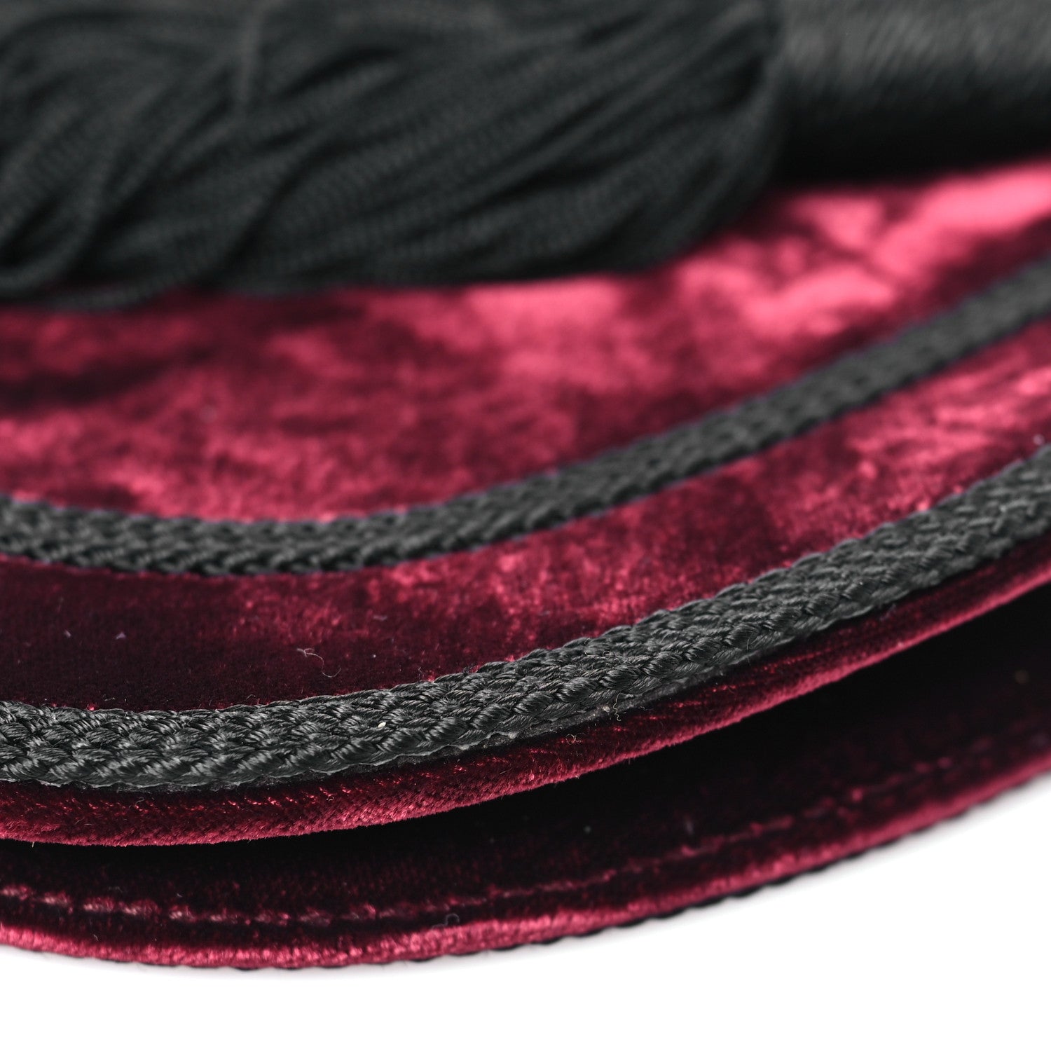 Saint Laurent Velvet Opium 2 Crossbody Bag Bordeaux Black 9 of 9