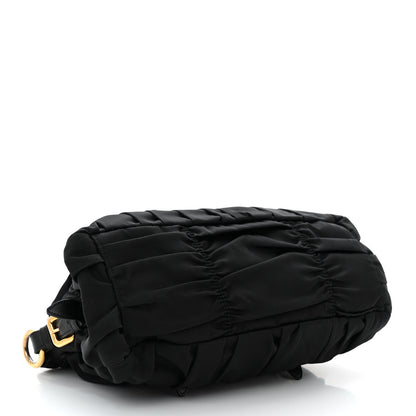 Prada Tessuto Nylon Gaufre Shopping Satchel Black 4 of 14