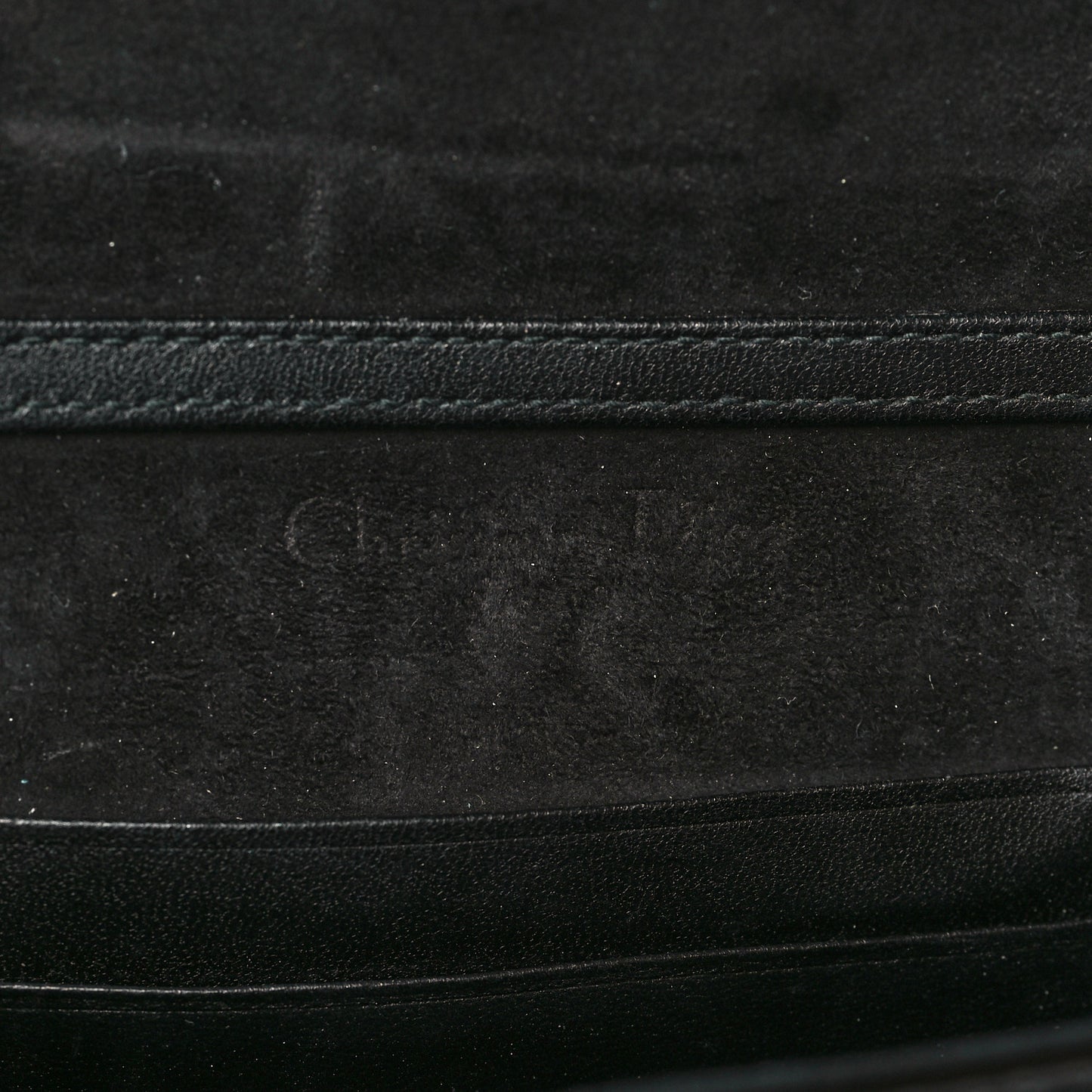 Patent Studded Diorama Flap Bag Black