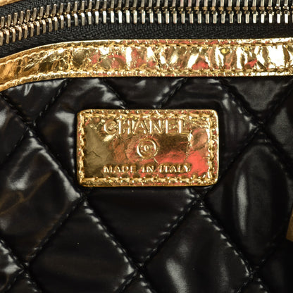 Chanel Metallic Lambskin Medium Je Ne Suis Pas En Solde Pouch Clutch Gold 6 of 7