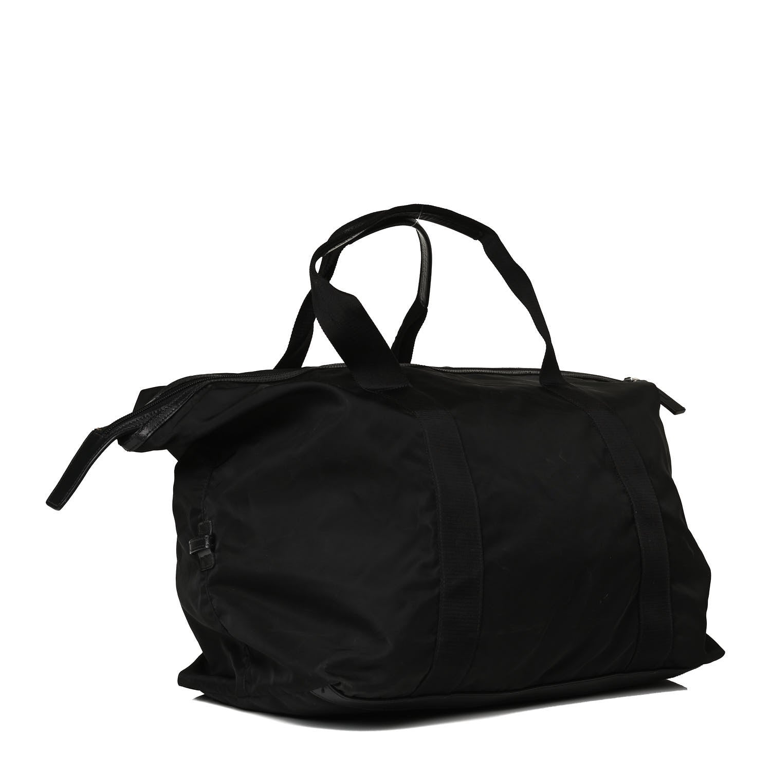 Prada Tessuto Nylon Saffiano Carry On Travel Bag Black 3 of 13