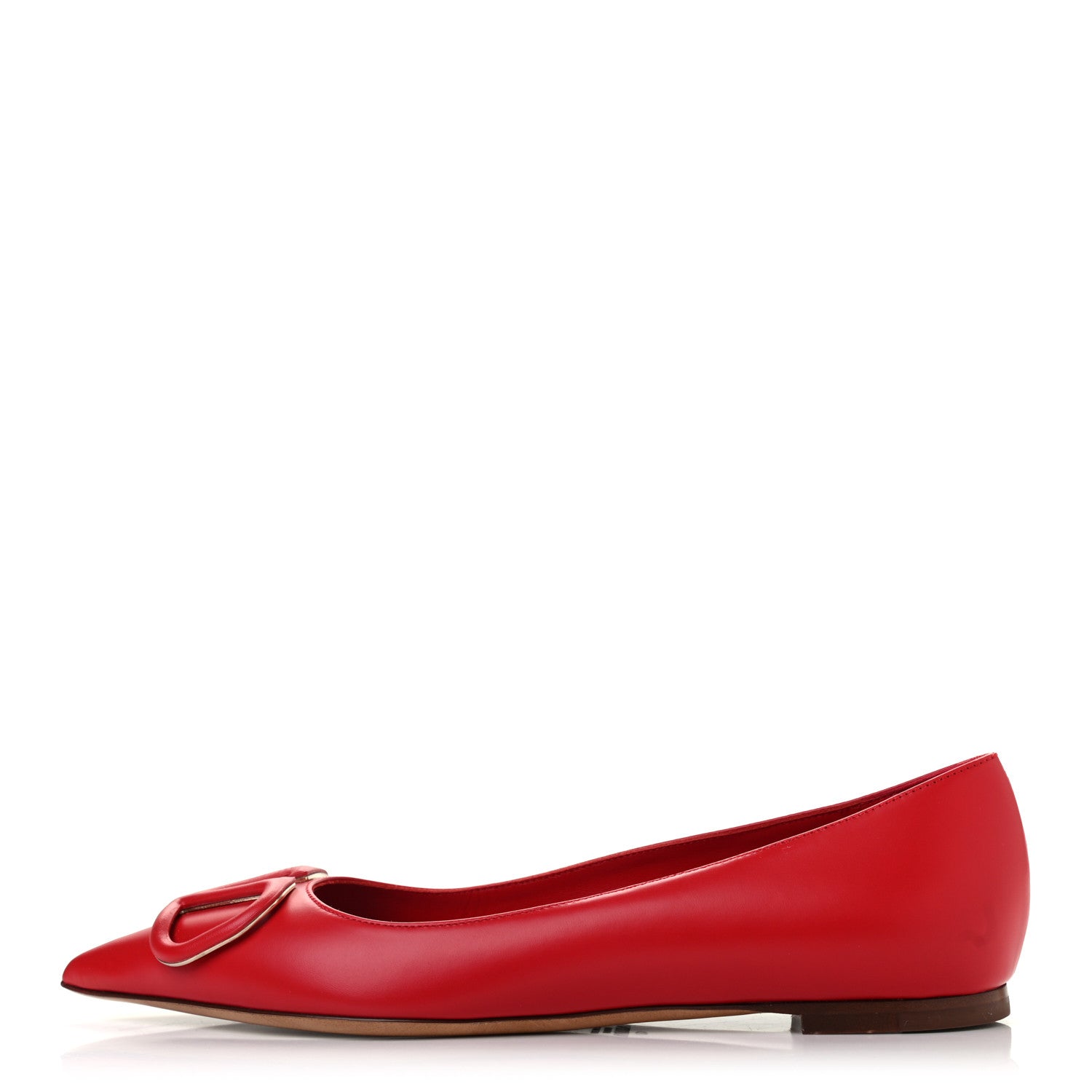 Valentino Garavani Nappa Vlogo Flats 37 Rouge Pur 1 of 8