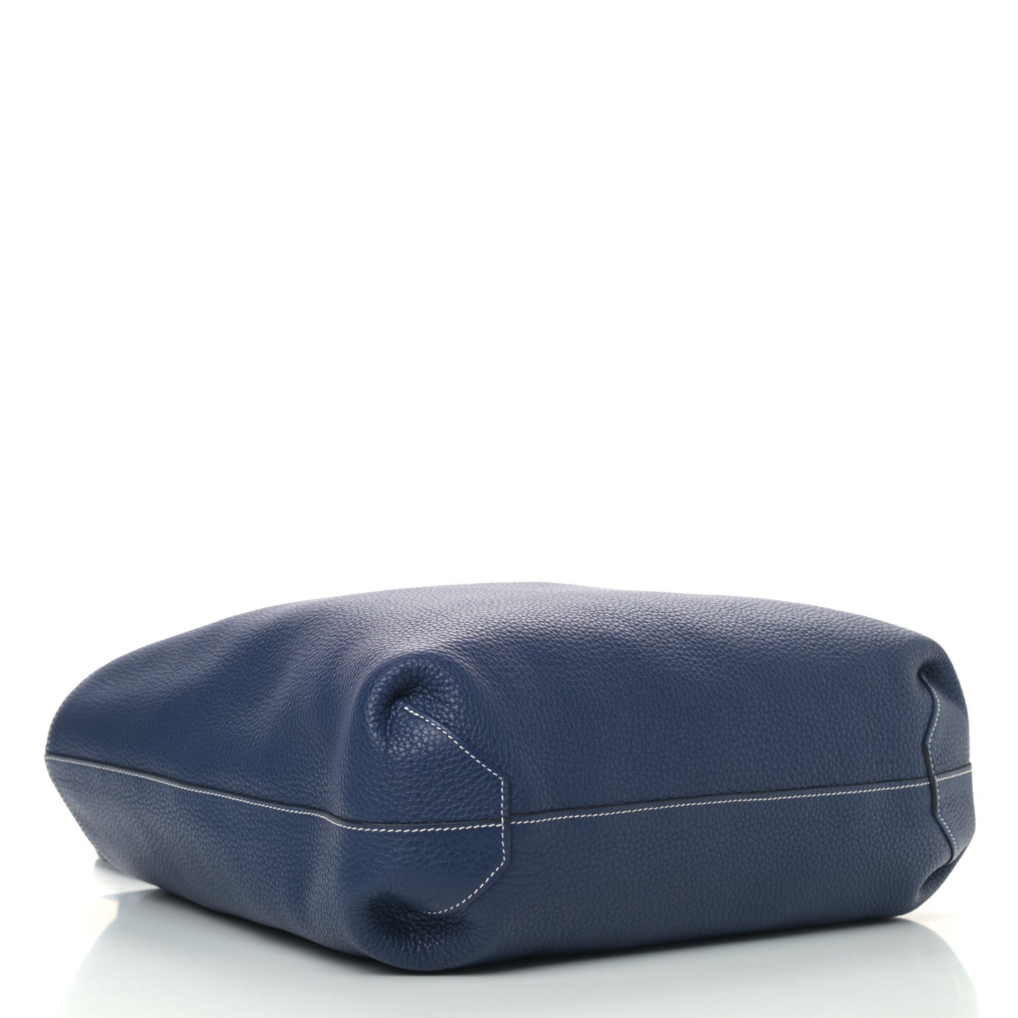 Taurillon Clemence Double Sens 45 Reversible Tote Bleu Izmir Bleu Saphir