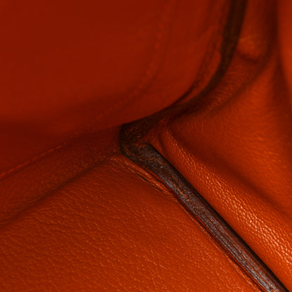 Hermes Taurillon Clemence Kelly Retourne 35 Orange 15 of 26