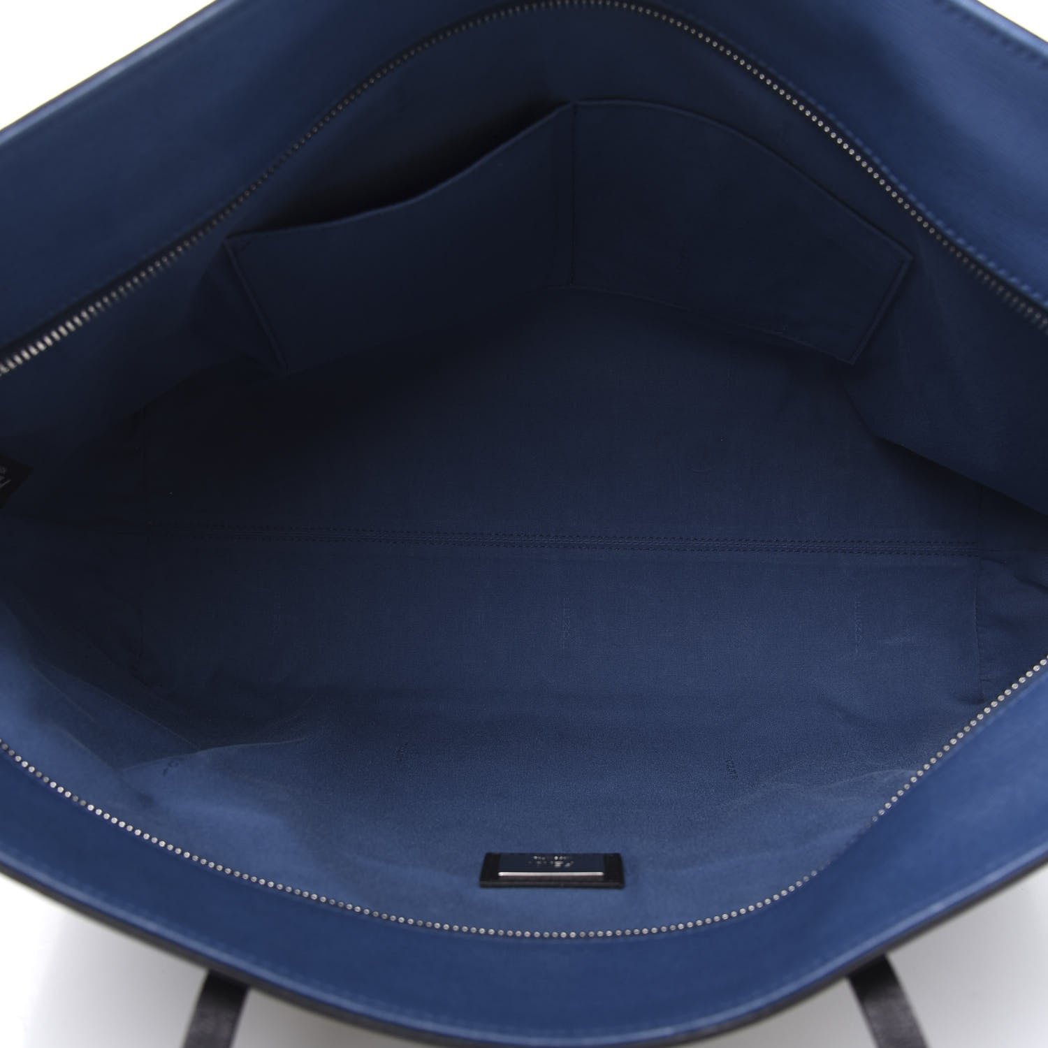 Fendi Vitello Elite Cuoio Monster Buggies Medium Roll Tote Black Multicolor Blue Cobalto 5 of 10