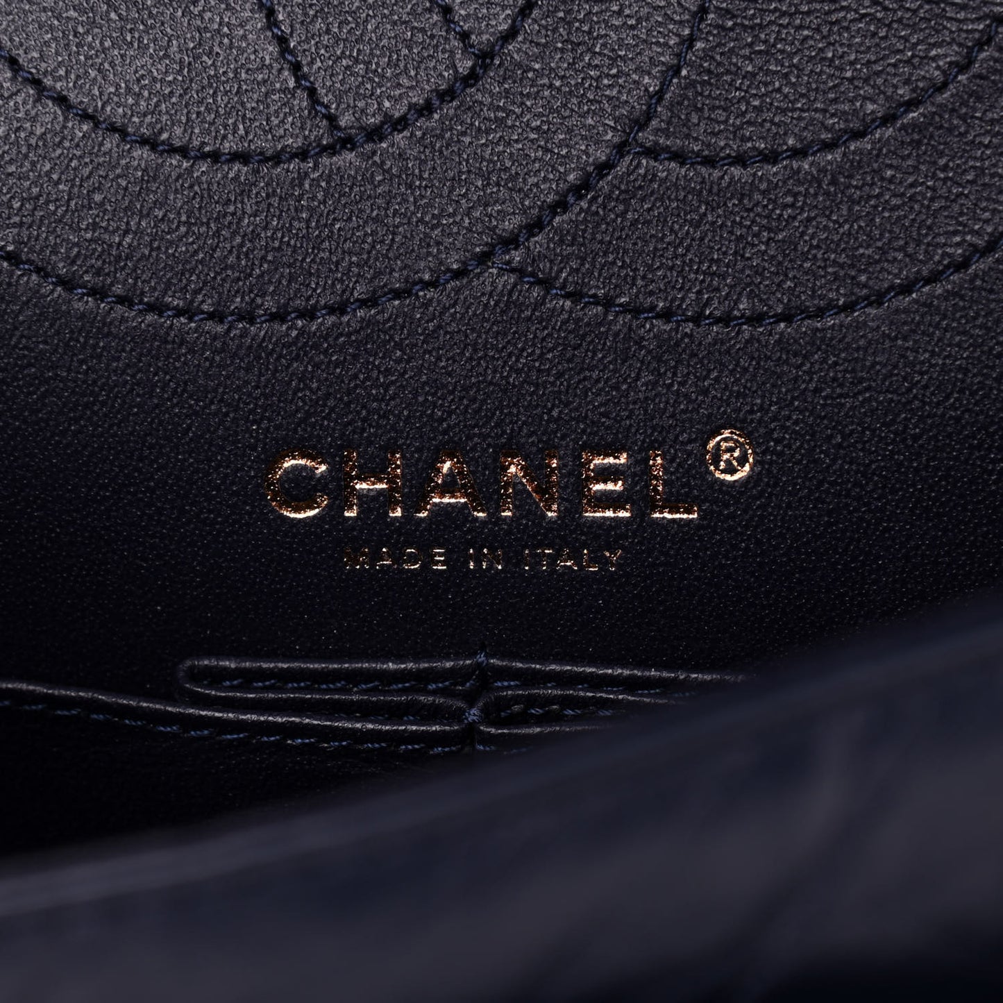 Aged Calfskin Quilted 2.55 Reissue 225 Flap Navy