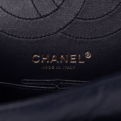 Chanel Aged Calfskin Quilted 2.55 Reissue 225 Flap Navy 5 of 8