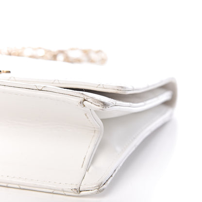 Chanel Glazed Calfskin Stitched Mini Square Flap White 11 of 18
