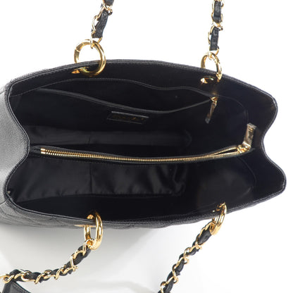 Chanel Caviar Quilted Grand Shopping Tote GST Black 5 of 7