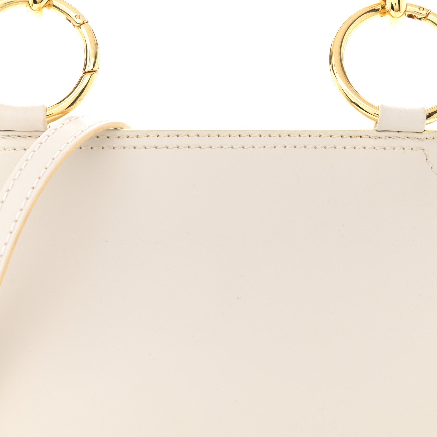 Burberry Calfskin Haymarket Check Large Bridle Saddle Bag Natural 8 of 13