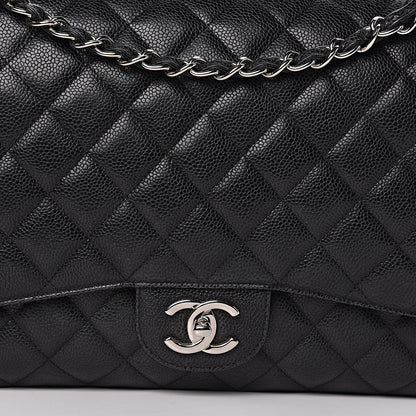 Chanel Caviar Quilted Maxi Double Flap Black 19 of 19