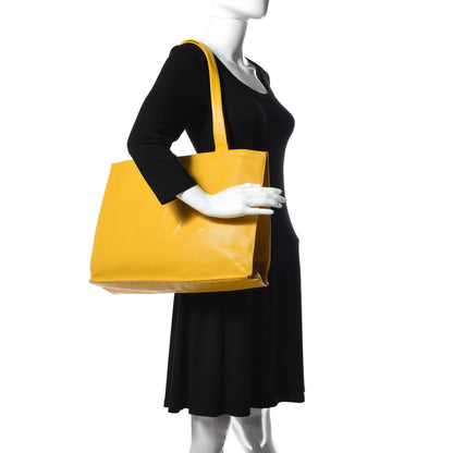 Chanel Caviar CC Tote Yellow 2 of 12