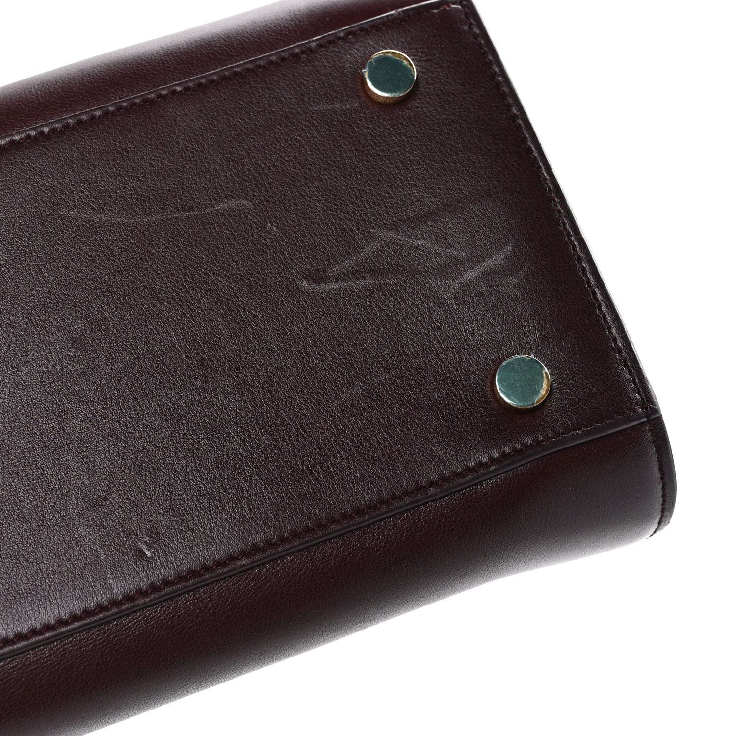 Saint Laurent Grained Calfskin Small Classic Sac De Jour Bordeaux 14 of 16