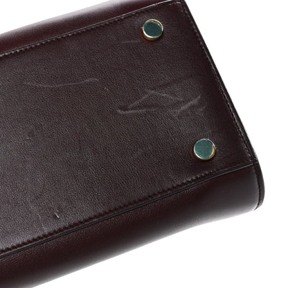 Saint Laurent Grained Calfskin Small Classic Sac De Jour Bordeaux 14 of 16