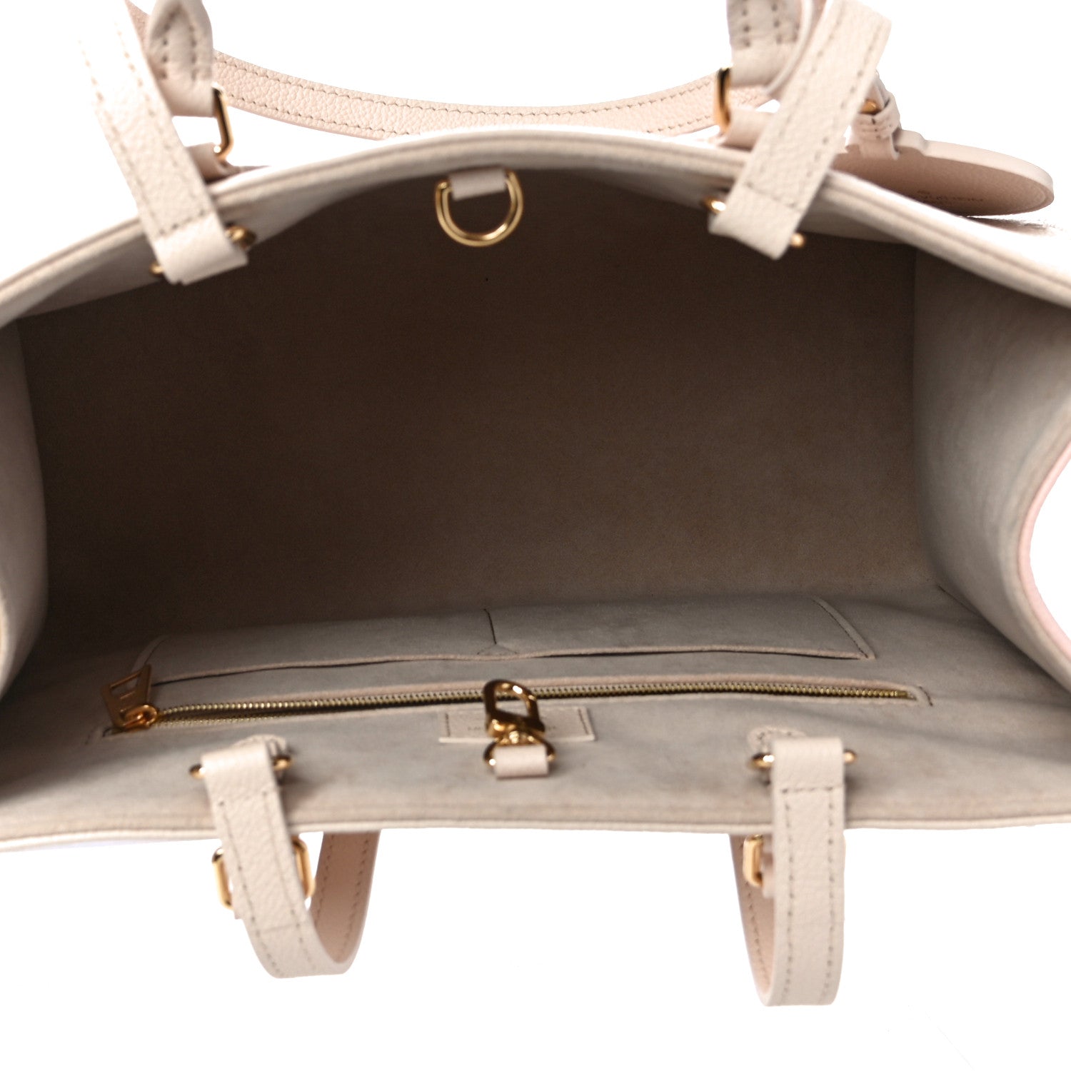 Louis Vuitton Empreinte Monogram Spring In The City Onthego MM Beige Pink Yellow 5 of 9
