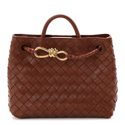 Bottega Veneta Nappa Intrecciato Small Andiamo Shoulder Bag Sapele Sapele 1 of 9